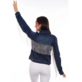 Scully Naisten Farkkutakki Bling -hapsuilla