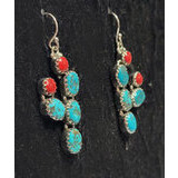 Sleeping Beauty Turquoise + Koralli Korvakorut