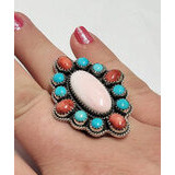 Sleeping Beauty Turkoosi + Simpukka Sormus