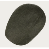 Stetson Flat Cap Ivy Linen - Dark olive