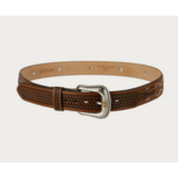 Stetson Pebble Leather Basket Weave Vyö