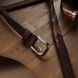 Stetson Pebble Leather Basket Weave Vyö