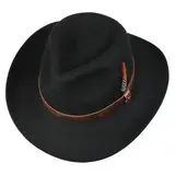  Stetson Western Woolfelt Musta