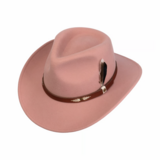  Stetson Western Woolfelt Vaaleanpunainen