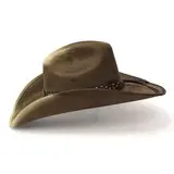 Suede Finish Sunburst, ruskea -westernhattu