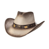 Suede like hat - Star concho