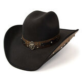 Suede like hat - Steer skull