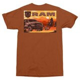 T-paita Ram - Cowboy Riding, ruosteenpunainen