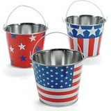 USA-lippu mini ämpäri