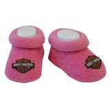 Vauvan tossut Harley-Davidson pinkki (koko 0-3 kk)