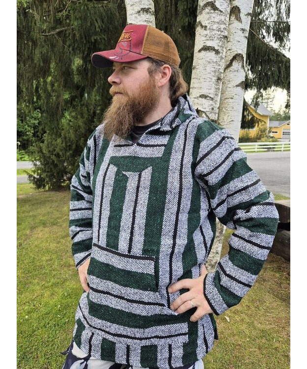  Baja-huppari Vihreä-valko-musta **Koko 3XL**