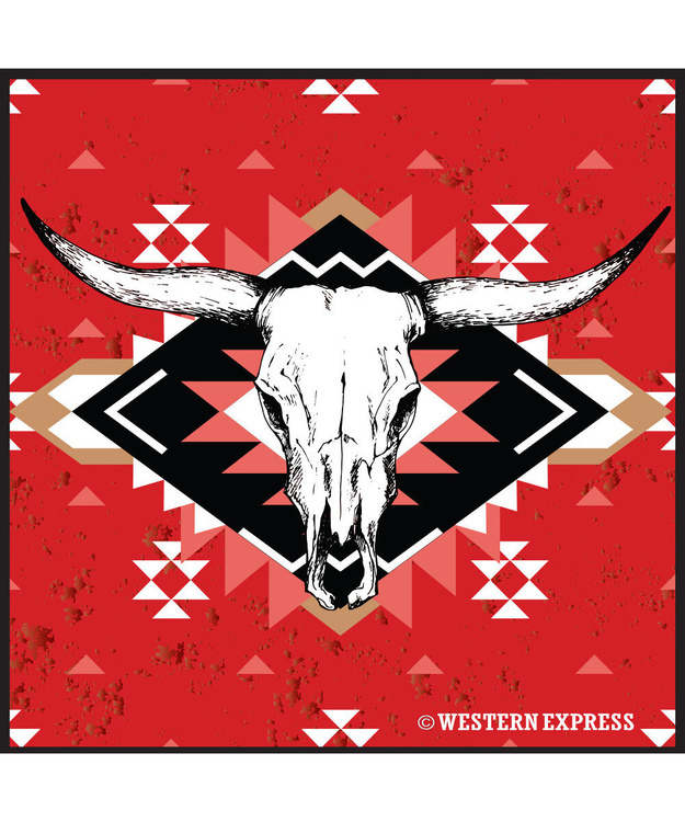 Bandanna huivi Desert Steer - punainen