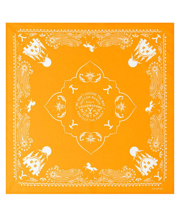  Bandanna huivi Yellowstone Keltainen