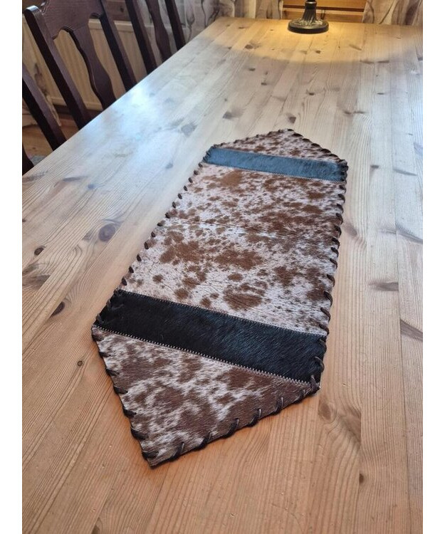  Kaitaliina lehmäntaljasta ruskea-musta 75 cm
