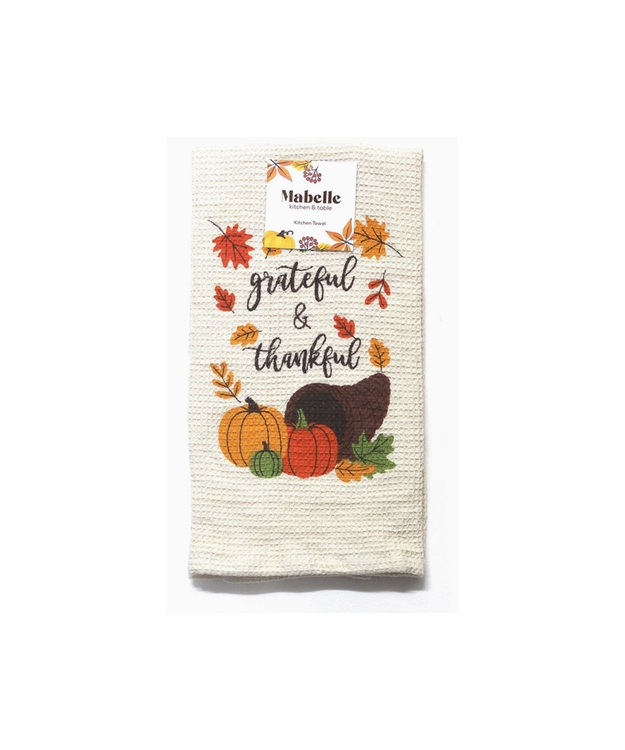  Keittiöpyyhe Syksyaiheinen - Grateful & Thankful
