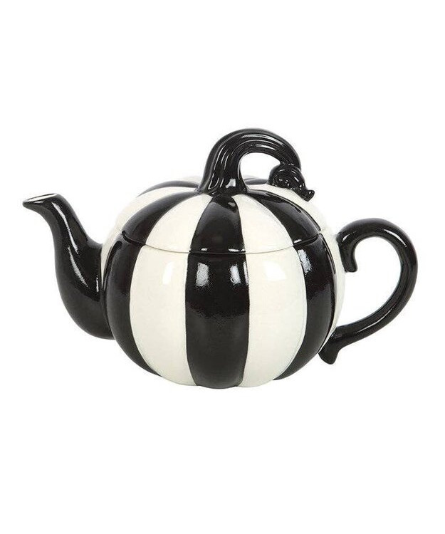   Keraaminen teepannu - Black & White Pumpkin