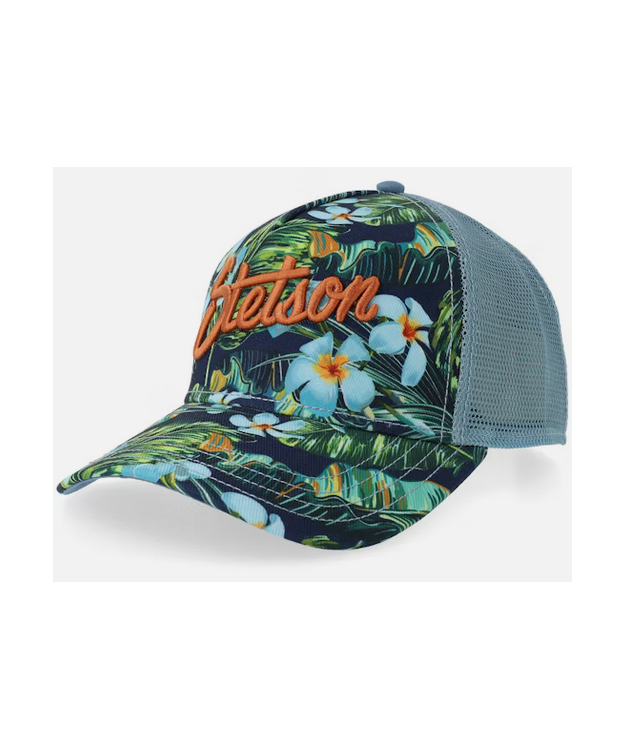  Lippalakki Stetson Trucker Cap Hawaii Flower