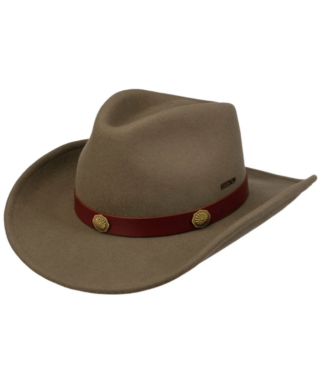  Stetson Western Woolfelt Deep Taupe Conchot 
