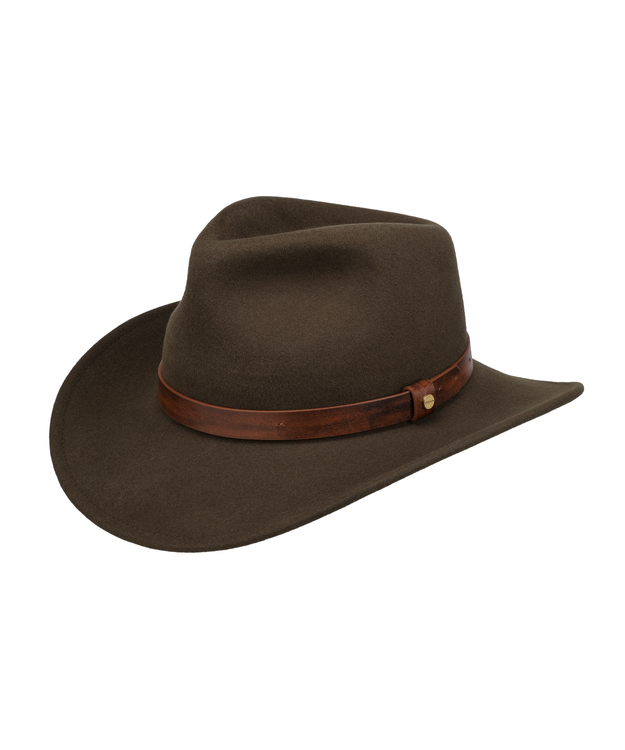  Stetson Western Woolfelt Tumma Oliivi