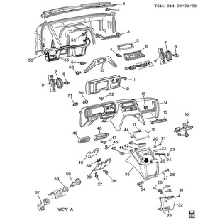 Tuhkakupinkannen tappi Chevrolet 1985-1996