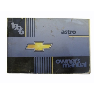 Omistajan käsikirja käytetty Englanniksi Chevrolet Astro 1996