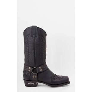 Sendra -bootsit Biker Flora Negro