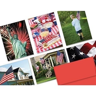 Onnittelukortti USA aihe