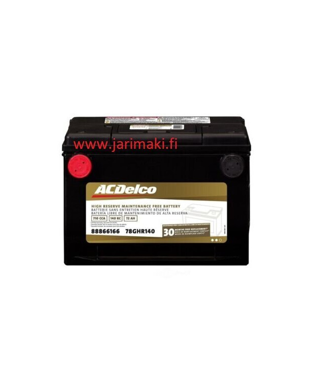 Akku sivunapa ACDelco 710CCA 140RC 72AH