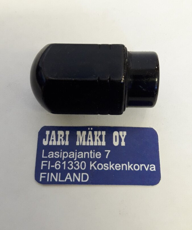Alumiinivanne holkkimutteri musta M12X1.25 