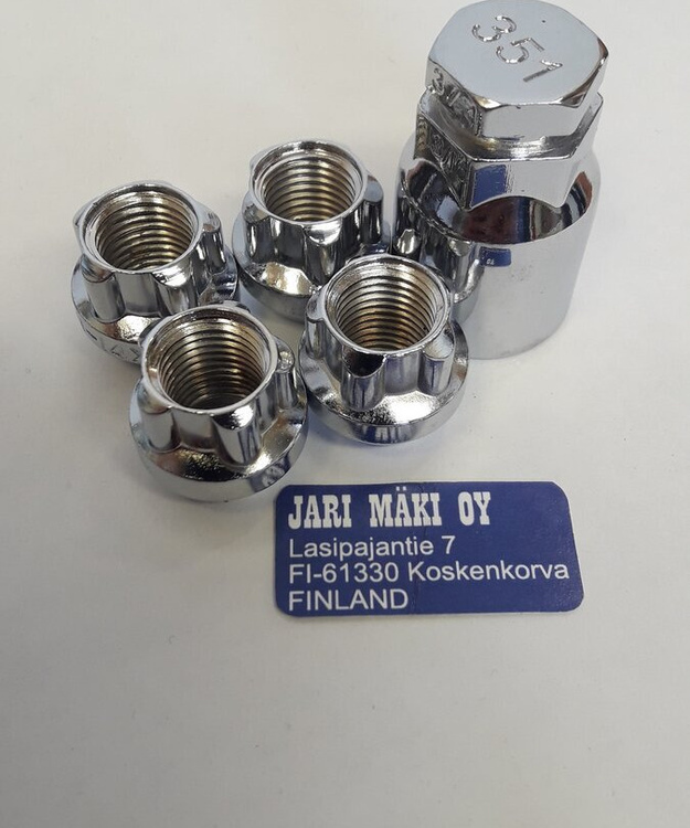 Alumiinivanne lukkomutteri sarja M14X1.5