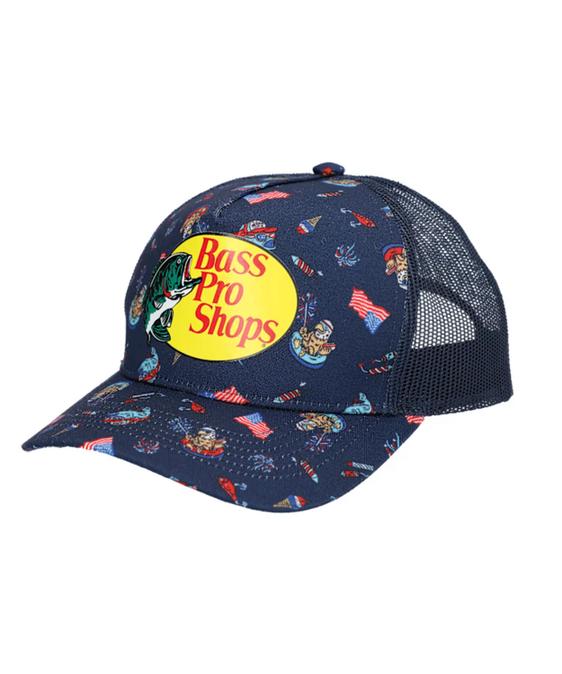 Bass Pro Shops Printed Mesh USA Lippalakki 