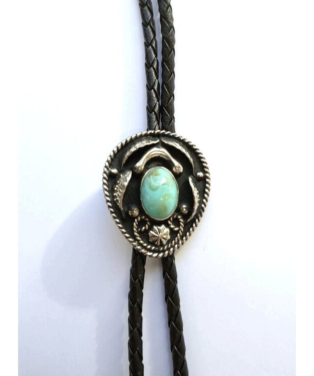 Bolo-kravatti pieni Ovaali, turkoosi