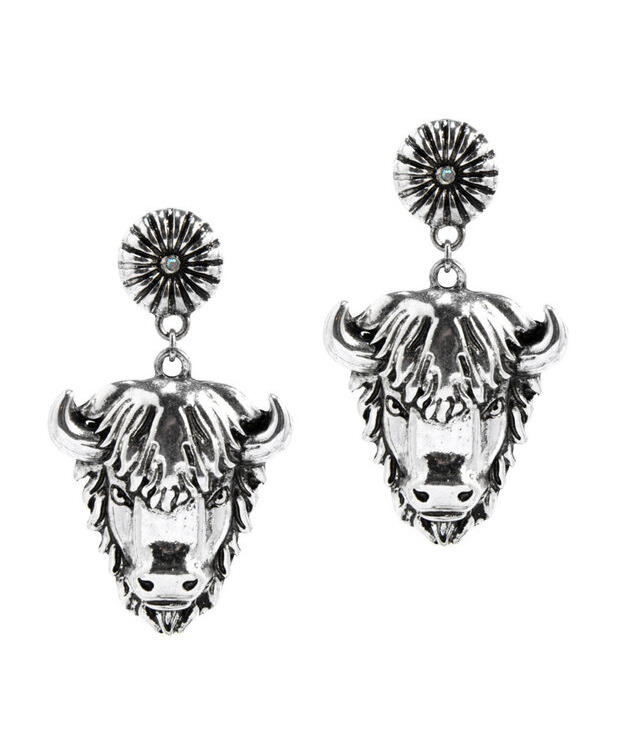 Buffalo Head roikkuvat korvakorut