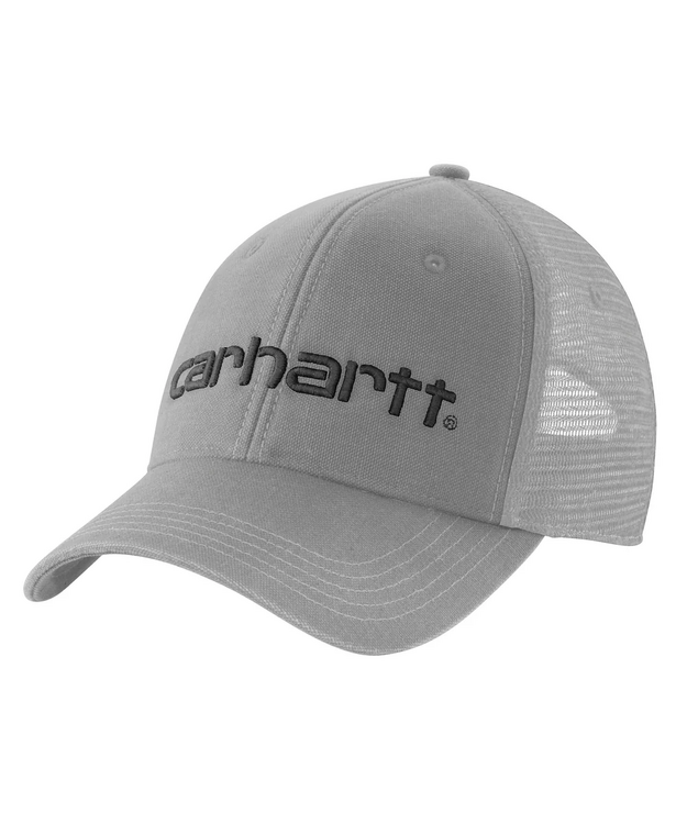Carhartt Canvas Mesh-Back Logo Graphic Lippalakki Harmaa