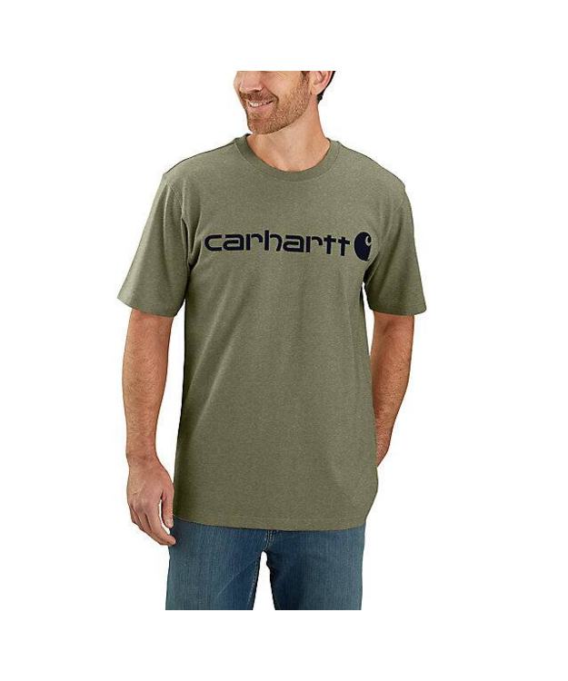 Carhartt Dearborn Relaxed Logo T-paita Dusty Olive