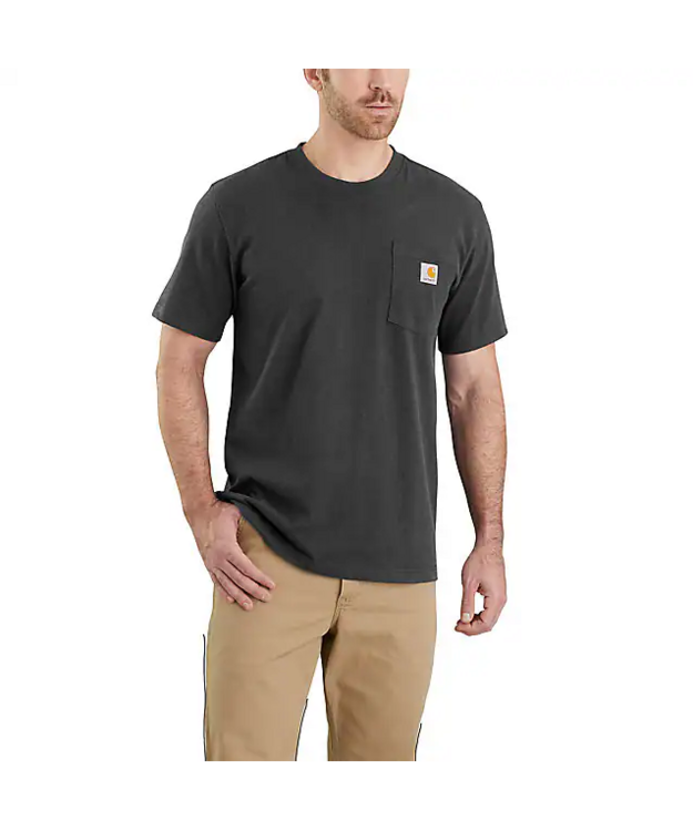 Carhartt Dearborn Relaxed Pocket T-paita Tummanharmaa