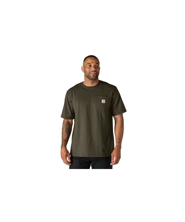 Carhartt Dearborn Relaxed Pocket T-paita Tummanvihreä