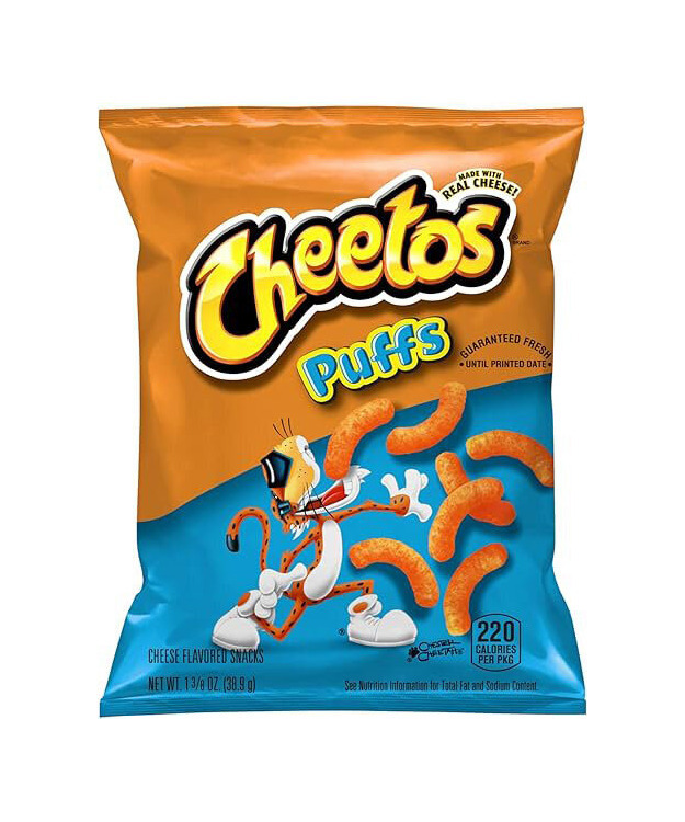 Cheetos Puffs juustosnacks pussi 24,8g