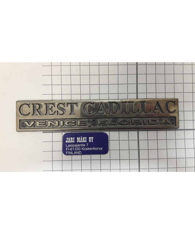 Dealer merkki metallia Crest Cadillac