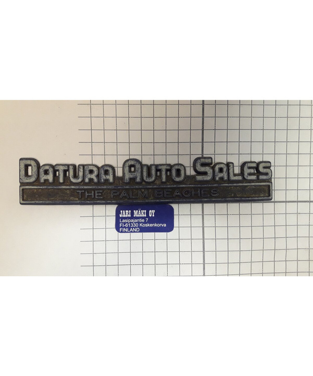 Dealer merkki muovia Datura Auto Sales