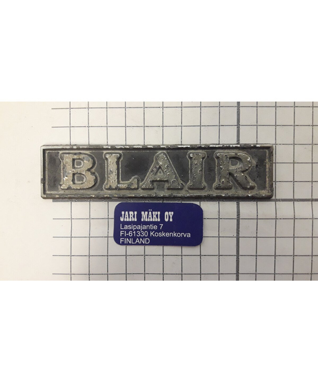 Dealer merkki metallia Blair