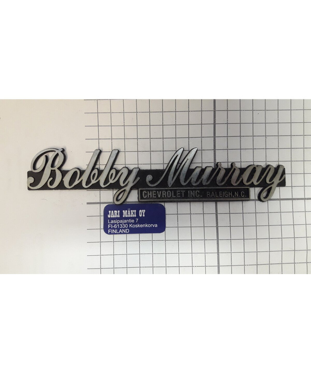 Dealer merkki metallia Bobby Murray