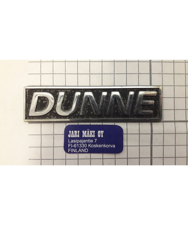 Dealer merkki metallia Dunne