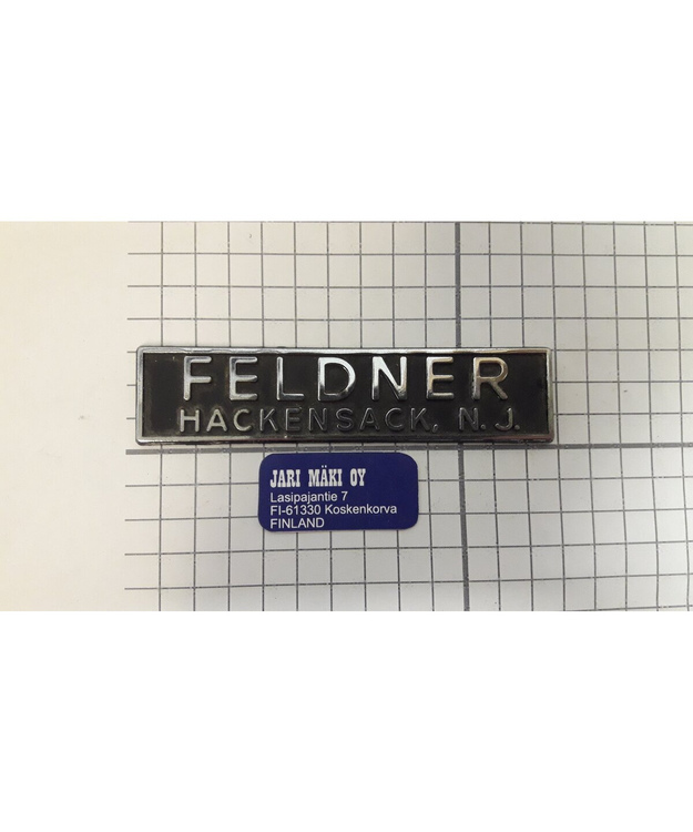 Dealer merkki metallia FELDNER 