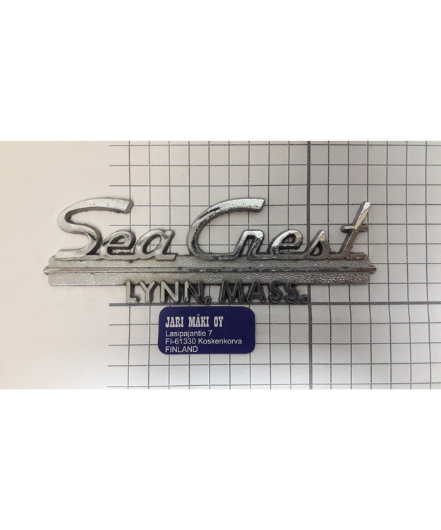 Dealer merkki metallia Sea Crest