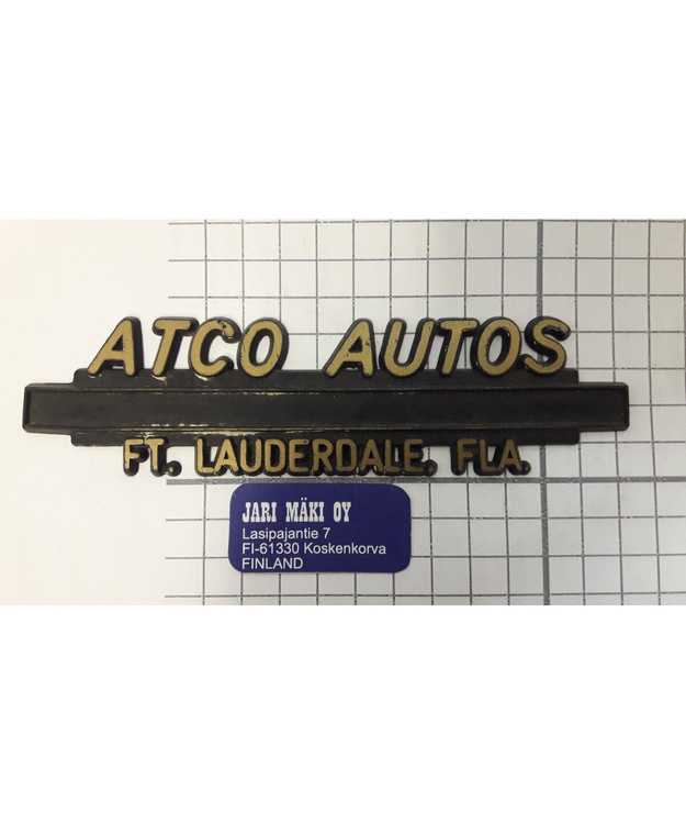 Dealer merkki muovia Atco Autos