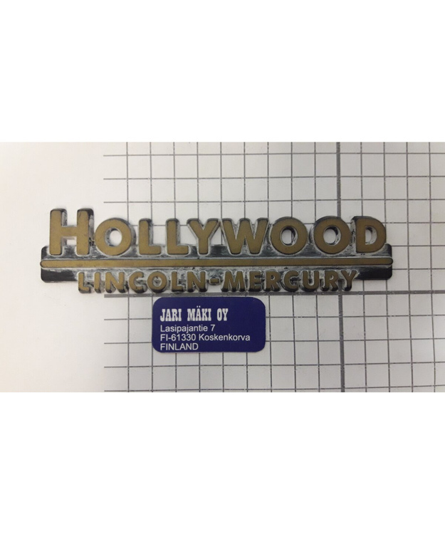 Dealer merkki muovia Hollywood Lincoln Mercury