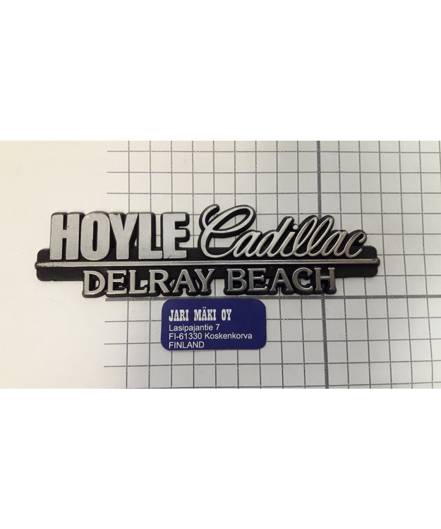 Dealer merkki muovia Hoyle Cadillac