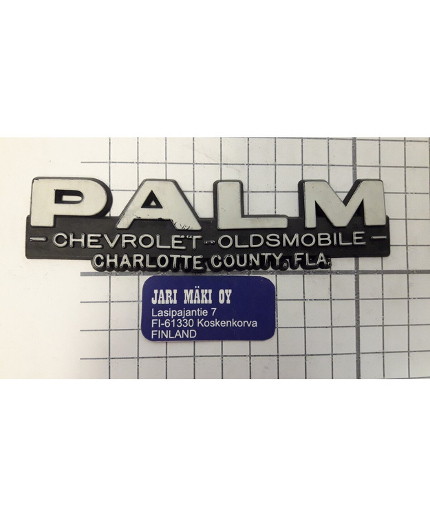 Dealer merkki muovia Palm Chevrolet-Oldsmobile