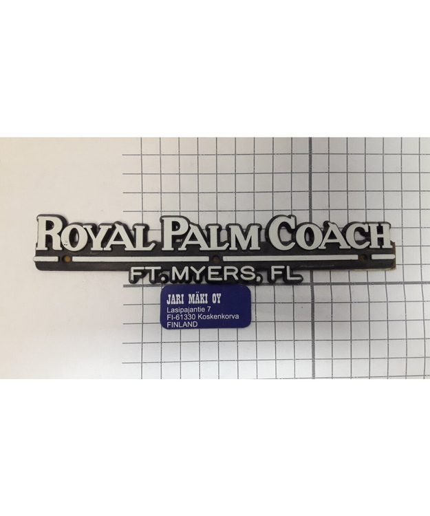 Dealer merkki muovia Royal Palm Coach